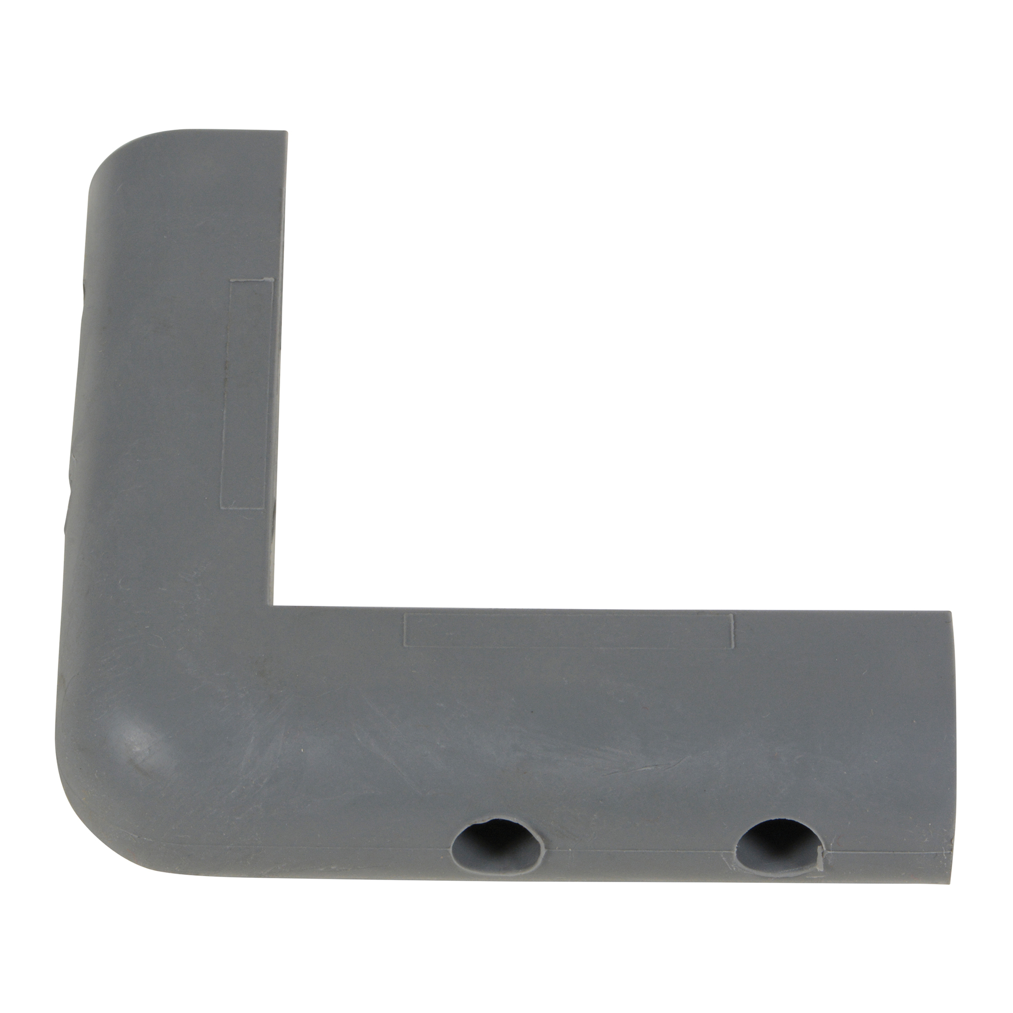 Vestil Rubber Corner Guard - 1-1/16in., Gray, 16 Pcs, 3.938in. Length, Model# CB-2